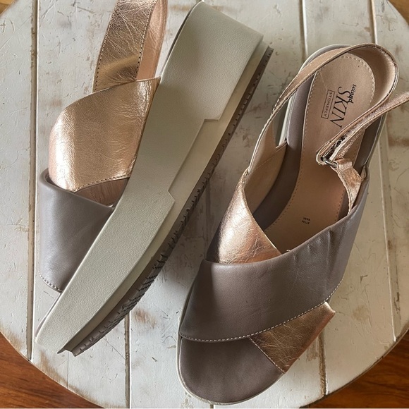 Nordstrom Shoes - Stonefly Second Skin Metallic Sandals